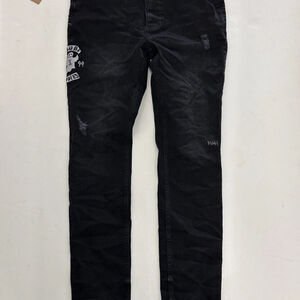 Ksubi 100 % Authentic Van Winkle Baddies Black Jeans Size 34 NWT
